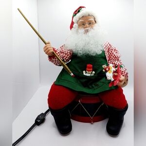 Vintage 1995 Animated Painting Santa,‎ by Holiday Creations Works